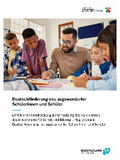 Vorschaubild Cover Deutschfoerderung-neu-zugewanderter-Schuelerinnen-und-Schueler.png